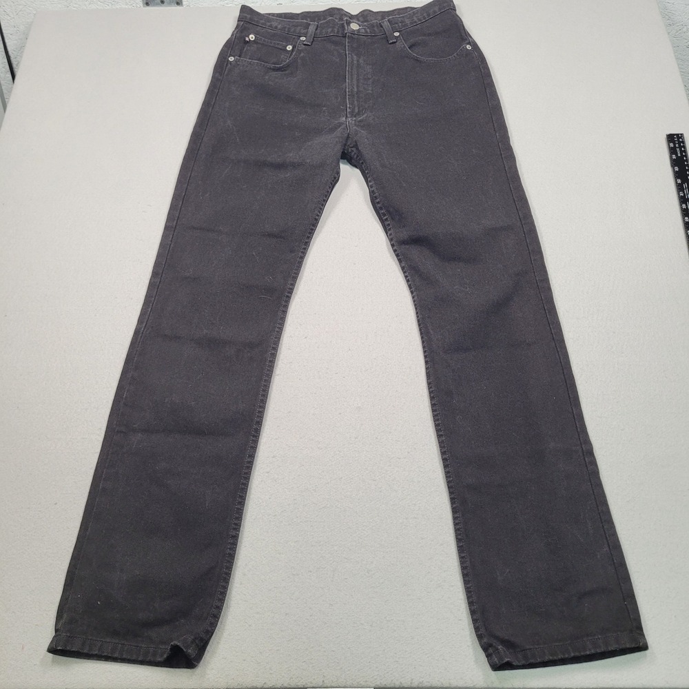 Polo Jeans Co Ralph‎ Lauren Womens Black Classic Straight Leg Denim Jeans 14x33